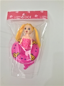 Solid body double horse three inch mermaid dispensing clothes add life buoy - OBL731308