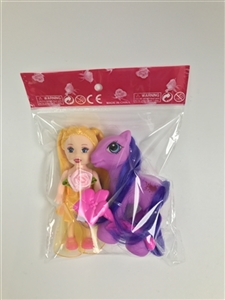 Solid body double horse three inches seed dispensing dress plus the pony and comb - OBL731318