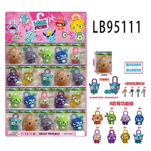 3 inch stars lock doll eight single figures 1 key plastic bags, 20 only one big board (1) 3 inch dol - OBL732044