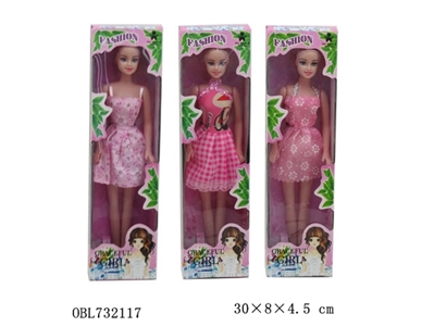 11.5 -inch empty handed fashion barbie (3, orange) - OBL732117