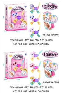 Window box DIY magic animals bracelet six unicorn, dog, dog, cat, lion, rabbit assortments - OBL732273