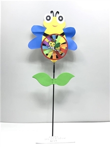 Cartoon animal gallas windmills and leaves - OBL732321