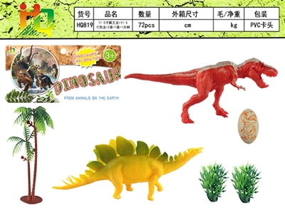 11.5 inch critical wang lung 11.5 inch stegosaurus 1 2 grass trees 1 egg - OBL732409