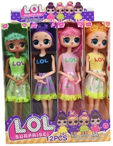 11.5 -inch 9 joints surprise baby 12 outfit (clothes in the sun to change color) - OBL732613
