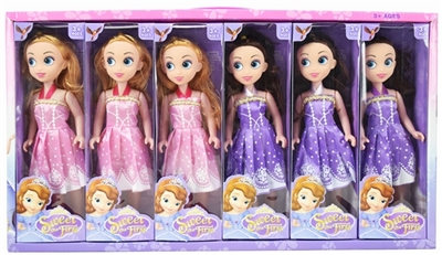 9 inches empty handed princess Sophia 6 pack - OBL732666