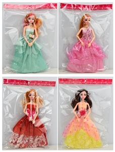 11.5 -inch 11 joint 3 d true eye wedding dolls (4 mixed loading) - OBL732671