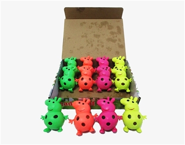 盒庄12只小猪佩奇手捏彩珠球 - OBL732844