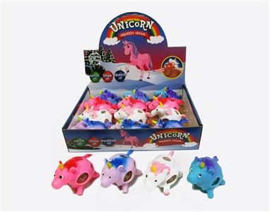 盒庄12只独角兽手捏彩珠球 - OBL732849