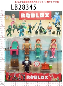 2.5 to 3.2 inch virtual world mermaid doll 4 parts only five CARDS - OBL732929