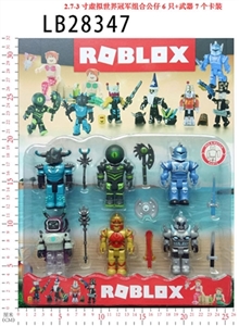 2.7 3 inch virtual world champion group box figures 6 weapons only seven CARDS - OBL732933