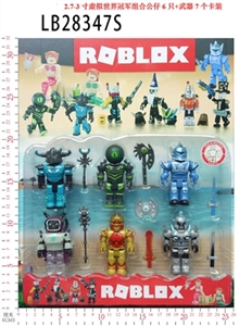 2.7 3 inch virtual world champion group box of seven figures 6 weapons in bulk - OBL732934