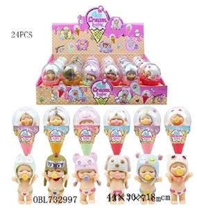 3寸喝水尿尿动物宝宝 加水瓶 6款混装 24PCS - OBL732997