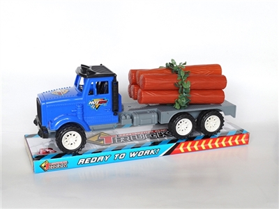 Solid color inertia truck hauling lumber - OBL733100