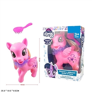 Evade glue oversized balloons of cartoon horse with light music brought flowers wipes with a comb - OBL733393