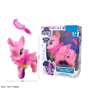 Evade glue super-sized love unicorns horse with light music brought flowers wipes with a comb - OBL733398