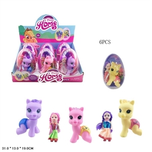 High quality PVC plastic olive big egg evade glue sit Ma Baoli with three inches of solid body kelly - OBL733411