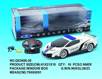 1：12毒药四通遥控警车 带电 - OBL733631