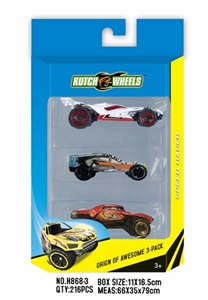 3只装合金小跑车【6款混装】 - OBL733675