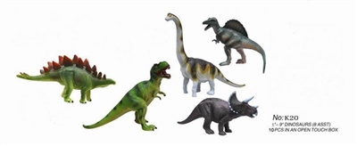 5款6-9寸实心恐龙 10只/盒 - OBL733697