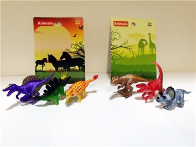 PVC彩绘恐龙     (1袋3只） - OBL733809