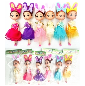 7 inch solid confused baby rabbit ear - OBL733836