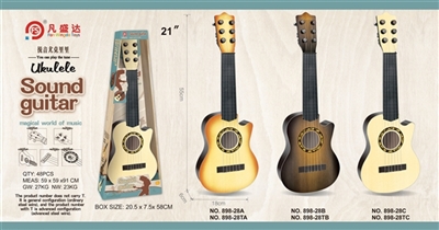 21 inches missing Angle wood guitar (3 color) 6 steel wire - OBL734000
