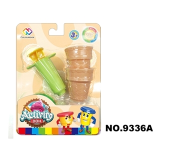 Miniature cone ice cream color card with mud - OBL734033