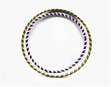 55 plus 45 cm wide leather hula hoop 1 set - OBL734080