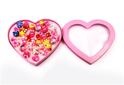 36 1 box of cartoon animals ring - OBL734129