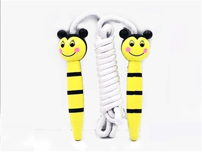 Wooden handle cartoon animals jumping rope - OBL734134