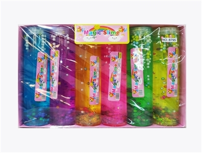 Window box of six large bottles of pearl crystal mud - OBL734224