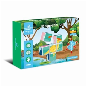 Dinosaurs magnetic blocks (12 PCS) - OBL734307