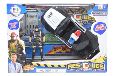 警察套装/滑行小跑车，军人加配件 - OBL734317