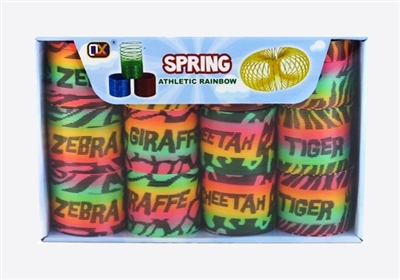 Circular rainbow colored circles of Taiwan, printing animals in English (12 / box) - OBL734347