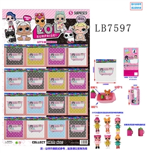 2.8 -inch doll surprise single figures 1 bath 1 bottle, plastic bags, 16 a big board (1) - OBL734388