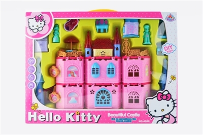 KT cat music light villa doll house - OBL734524