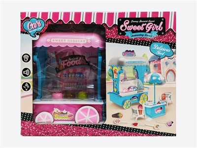 Play house cake cart with light music - OBL734588