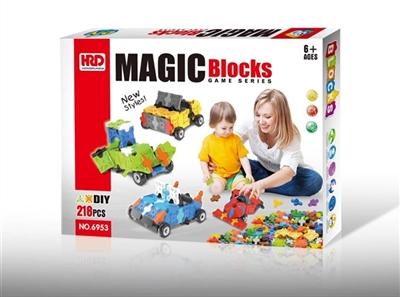 Cartoon car series four unity (218 PCS) - OBL734598