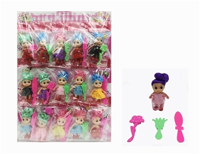 2 inch solid body clown doll Three combs conventional 15 bag strap - OBL734896