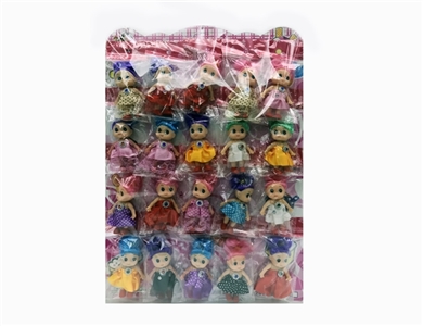 2 inch solid body clown doll bead 20 bag strap - OBL734897