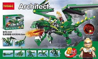 8 in 1 series - green dragon (light) - OBL735212