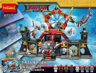 Ninja series underwater giant sharks palace - ninja war - OBL735219