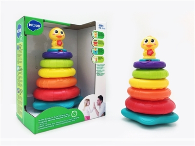 Rainbow folding duck (light/music/rainbow circle) - OBL735389