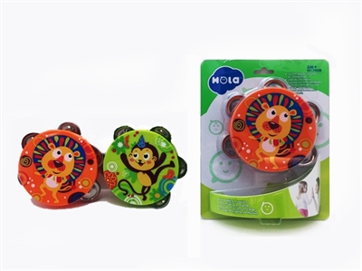 Creative painting tambourine orff instruments (4 color / 4 design/single pack) - OBL735398