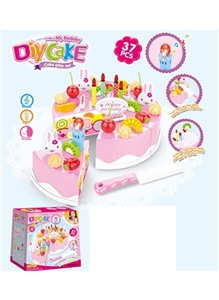 DIY electric fruit cake suit (37 PCS with music, electricity) / 3 AG13 button batteries - OBL735854