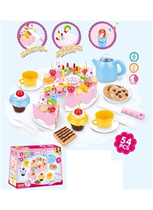 DIY electric fruit cake suit (54 PCS with music, electricity) / 3 AG13 button batteries - OBL735856