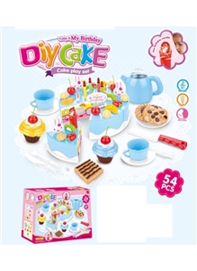 DIY electric fruit cake suit (54 PCS with music, electricity) / 3 AG13 button batteries - OBL735857