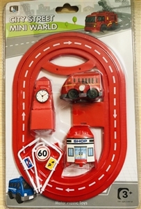 Red chain rail cars (harmony/fire/car) - OBL736112