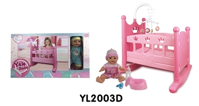 Baby stroller is suitable for 10 to 18 inches doll with 35 cm D drink pee doll expression - OBL736128