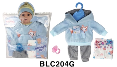 16 to 18 inches doll clothes with urine trousers pacifier - OBL736359